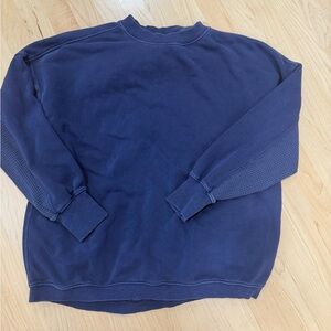 aerie Navy Crewneck Sweatshirt